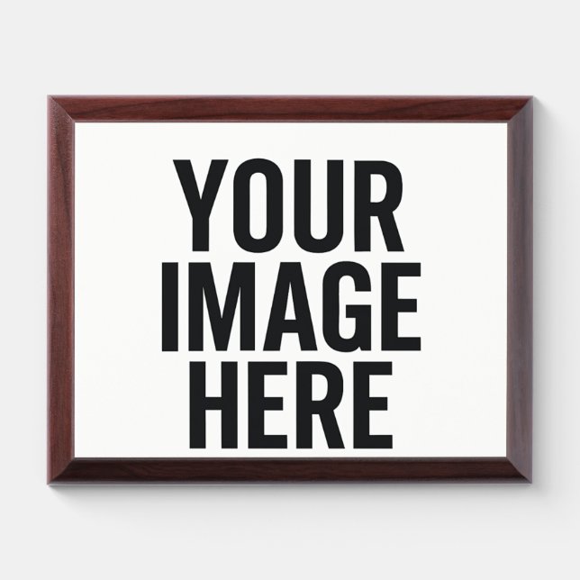 Photo Upload Frame Print With Image Display Area Award Plaque (Horizontal)