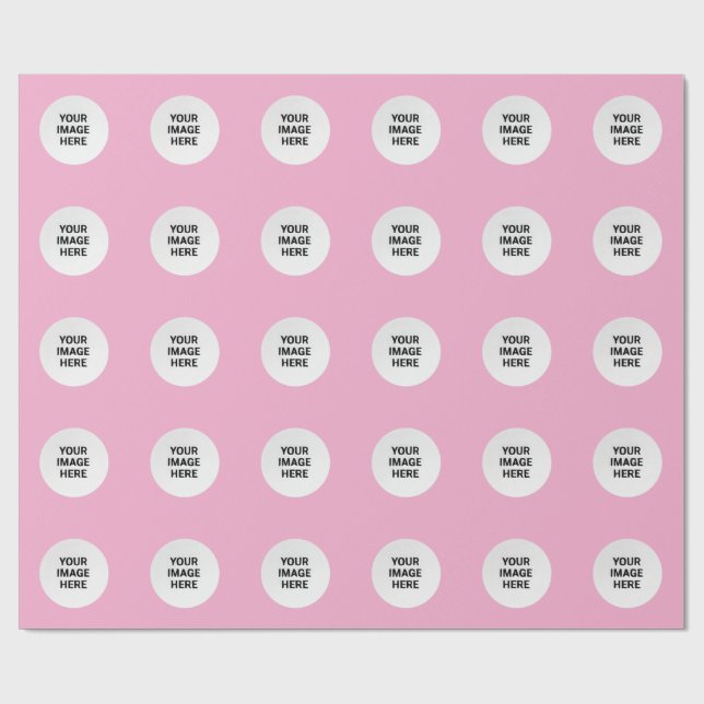 Photo Upload Sticker | Waterproof Square Label  Wrapping Paper (Flat)