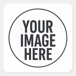 Photo Upload Sticker   Waterproof Square Lable