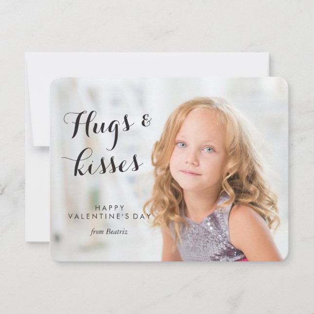 Photo Valentine's Day Kids Classroom Valentine Holiday Card (Front)