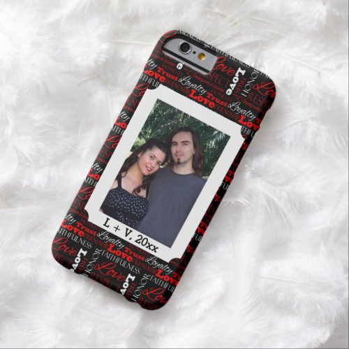 Photo Valentines Day Word Collage Personalized Barely There iPhone 6 Case