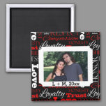 Photo Valentine's Day Word Collage Personalized Magnet