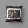 Photo Valentine's Day Word Collage Personalized Throw Pillow