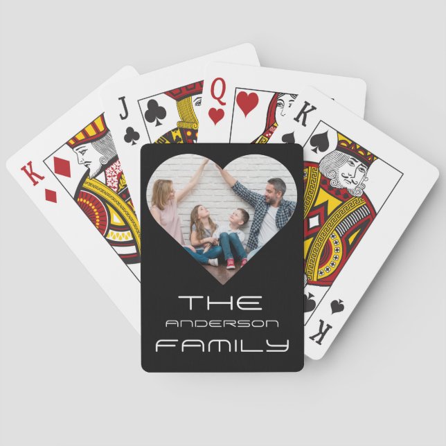 Photo - Vertical Custom Text Playing Cards (Back)