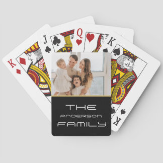 Photo - Vertical Custom Text Playing Cards