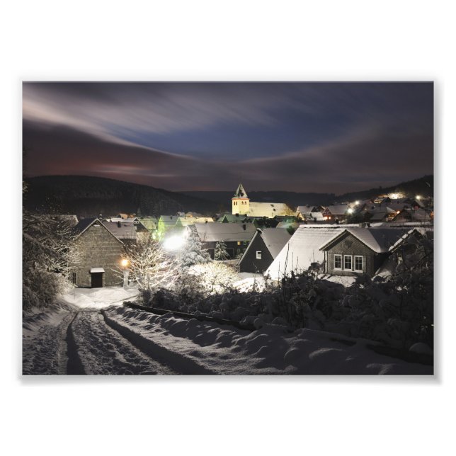 Photo village in winter print (Front)