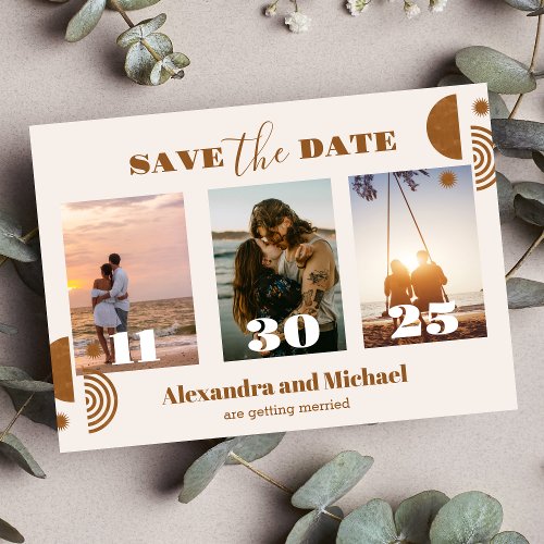 Photo Vintage Mid Century Desert Wedding Save The Date