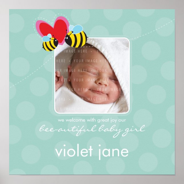 PHOTO WALL ART :: bee-autiful 3 (Front)