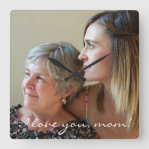 Photo Wall Clock For Mom From Daughter