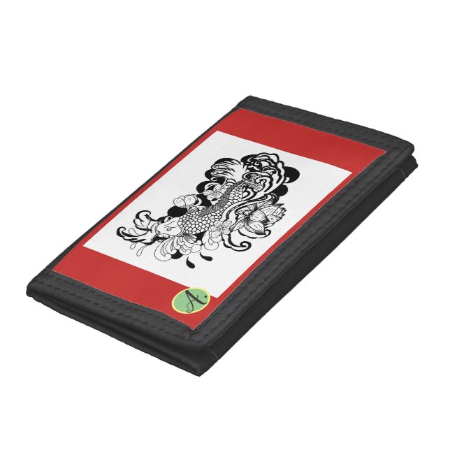 Photo Wallet JAPANESE FISH WITH MONOGRAM (Bottom)