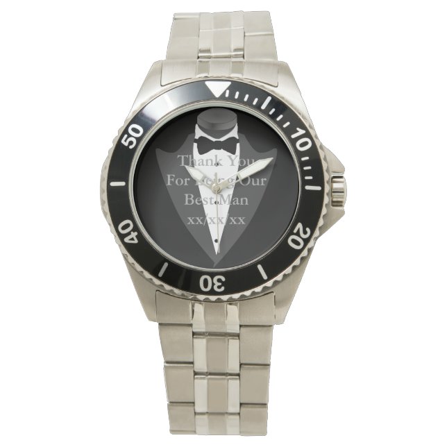 PHOTO WATCH Name Bestman Father Groom Ring Bearer (Front)