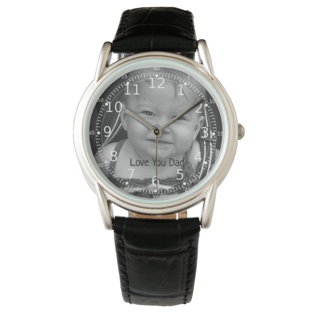 Photo Watch, Personalized Gifts Dad Watch (Front)