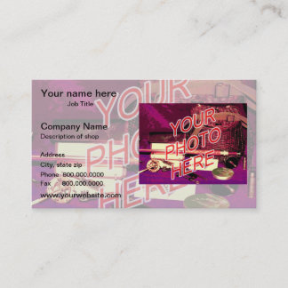 Photo Watermark Background template Business Card