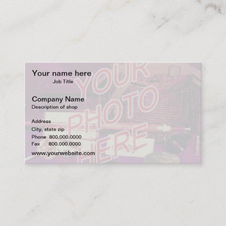 Photo Watermark Background Template Business Card