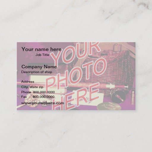 Customizable Photo Watermark Background template Business Cards