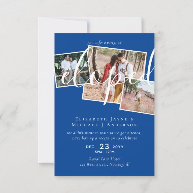 PHOTO We Eloped Announcement Reception Party (Front)