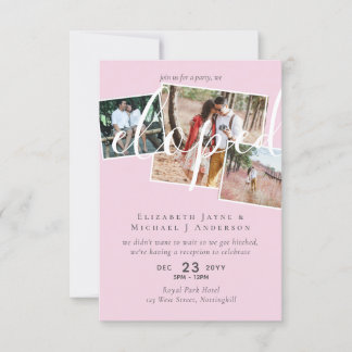 PHOTO We Eloped Announcement Reception Party