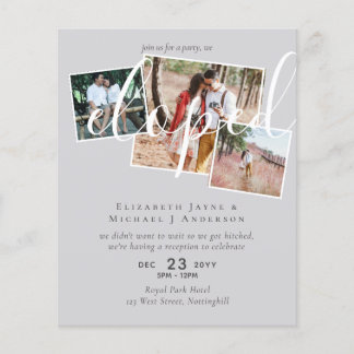 PHOTO We Eloped Announcement Reception Party
