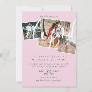 PHOTO We Eloped Announcement Reception Party