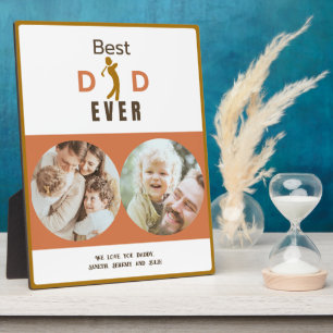 Photo We Love You Modern Best Dad Ever Fathers Day Plaque