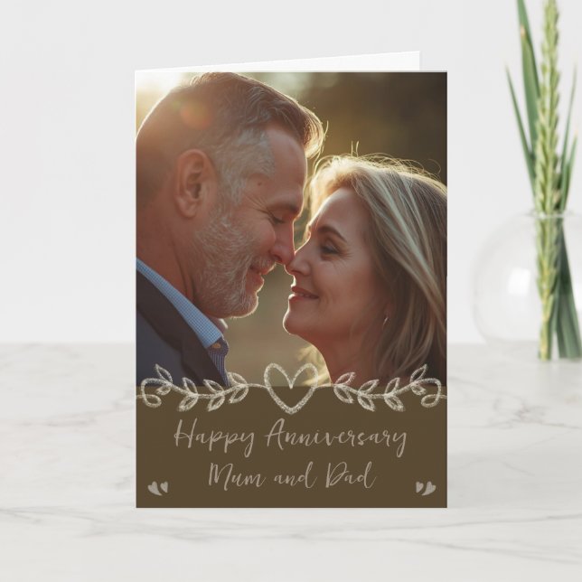 Photo Wedding Anniversary Card (Front)