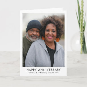 Photo Wedding Anniversary Card