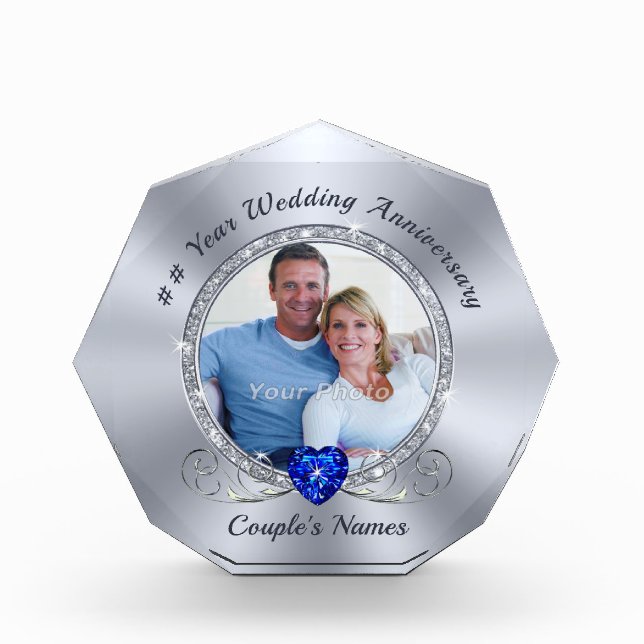 Photo, Wedding Anniversary Gifts for Her by Year,  (Front)