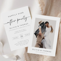 Photo Wedding Announcement, Happily Ever After Par