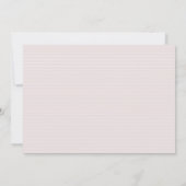 Photo wedding blush pink formal elegant invitation (Back)