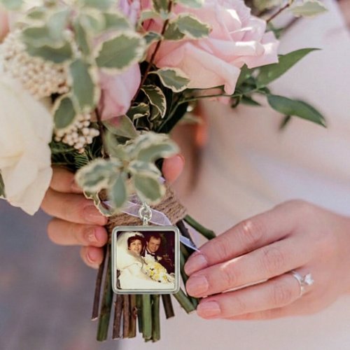 Photo Wedding Bouquet Charms [add your photo]