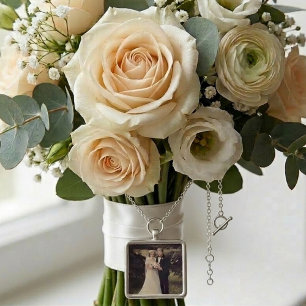 Photo Wedding Bouquet Charms [add your photo]