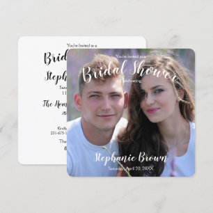 Photo Wedding Bridal Shower Invitation