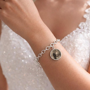 Photo Wedding Bride Charms [add your photo] Bracelet