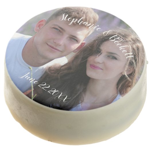 Photo Wedding Chocolate Covered Oreo (Angled)