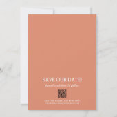 Photo Wedding Coral Save The Date (Back)