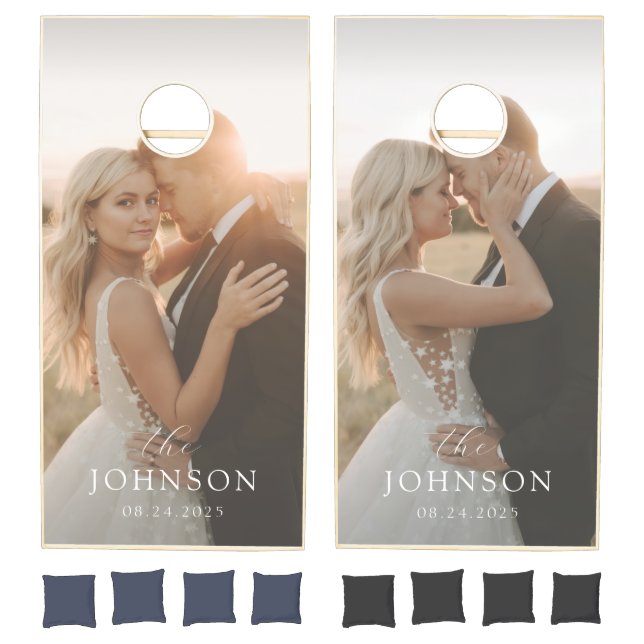 Photo Wedding Cornhole Set (Set)