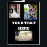 PHOTO WEDDING CUSTOM BIG BIGGEST GREETING CARD<br><div class="desc">CUSTOM PHOTO COLLAGE BIGGEST CARD. IT'S GIGANTIC!! ADD ONE OR AS MANY PHOTOS AS YOU'D LIKE.</div>