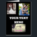 PHOTO WEDDING CUSTOM BIG BIGGEST GREETING CARD<br><div class="desc">CUSTOM PHOTO COLLAGE BIGGEST CARD. IT'S GIGANTIC!! ADD ONE OR AS MANY PHOTOS AS YOU'D LIKE.</div>