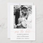 Photo Wedding Dusty Pink Save The Date (Front)