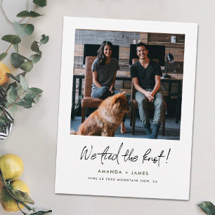Photo Wedding Elopement Announcement Postcard