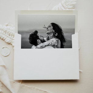 Photo Wedding Envelope Liner