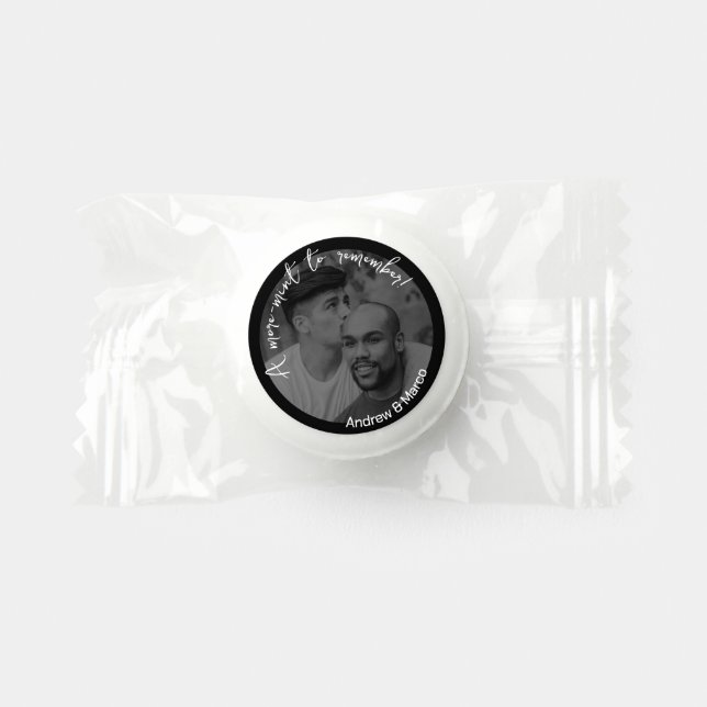 Photo Wedding Favor Candy Life Saver® Mints (Front)