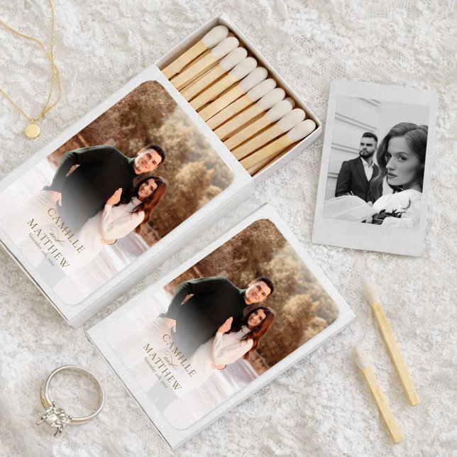 Photo Wedding Favor Matchboxes (Photo Wedding Favor Match Boxes)