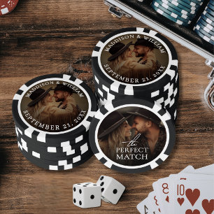 Photo Wedding Favor Poker Chips