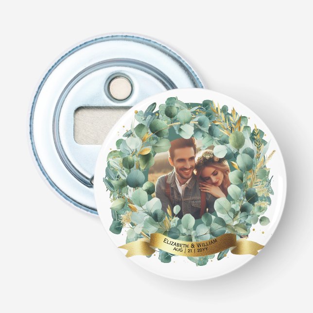 PHOTO Wedding Gift Newlyweds Anniversary Couples  Bottle Opener (Front)