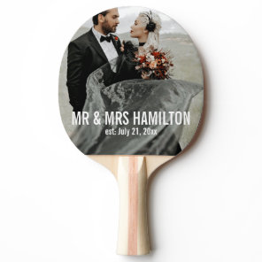Photo Wedding Gift Personalized Ping Pong Paddle