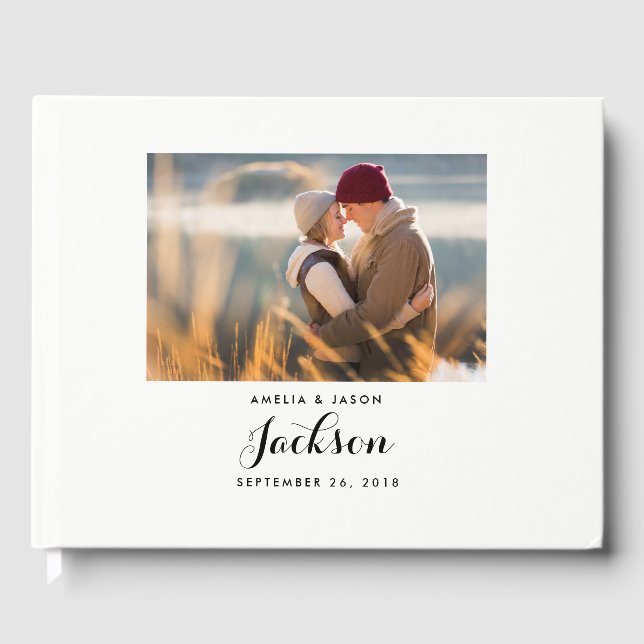 Photo Wedding Guest Book, add your photo Book (Front)