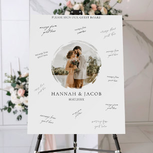 Photo Wedding Guest Book Signature Foam Board