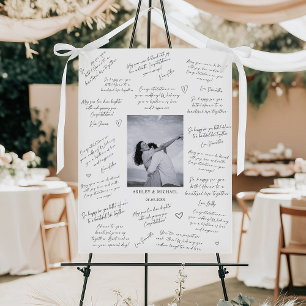 Photo Wedding Guest Signature Foam Board