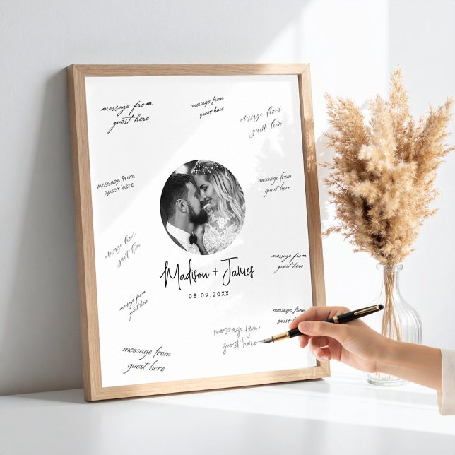Photo Wedding Guestbook Signature Poster (Creator Uploaded)